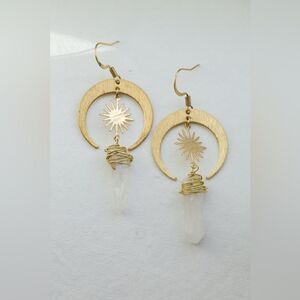 Crystal drop earrings M777
